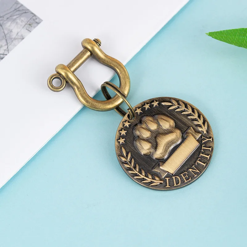 Free sample no moq manufacture double sides design pet paw custom logo dog tag