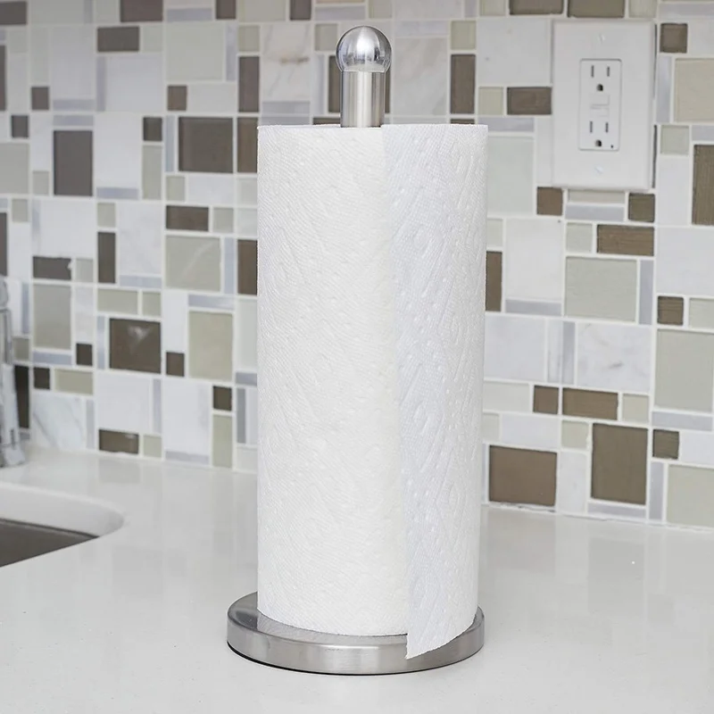 Genuine Metal Towel Kitchen Tissue Multi - Function Paper Holder Stand With Sleek Design For Any Room Decor