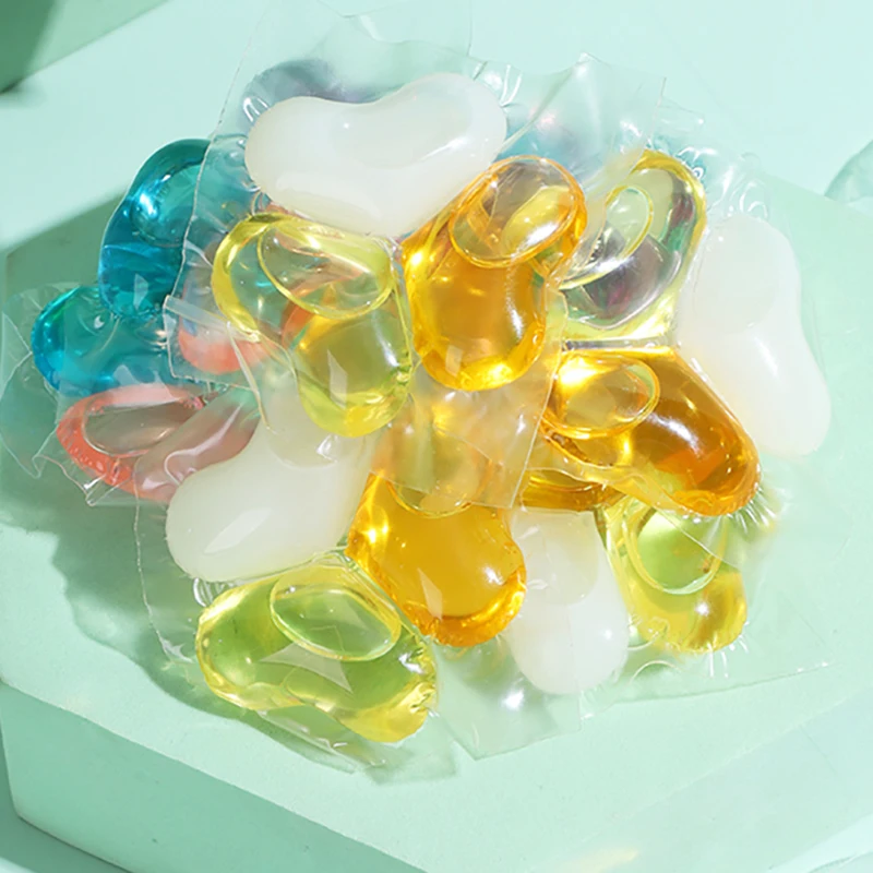 Polyva Organic 3 Chambers Clover Pure Liquid Laundry Detergent Capsule/pods Beads Whole Laundry Pods