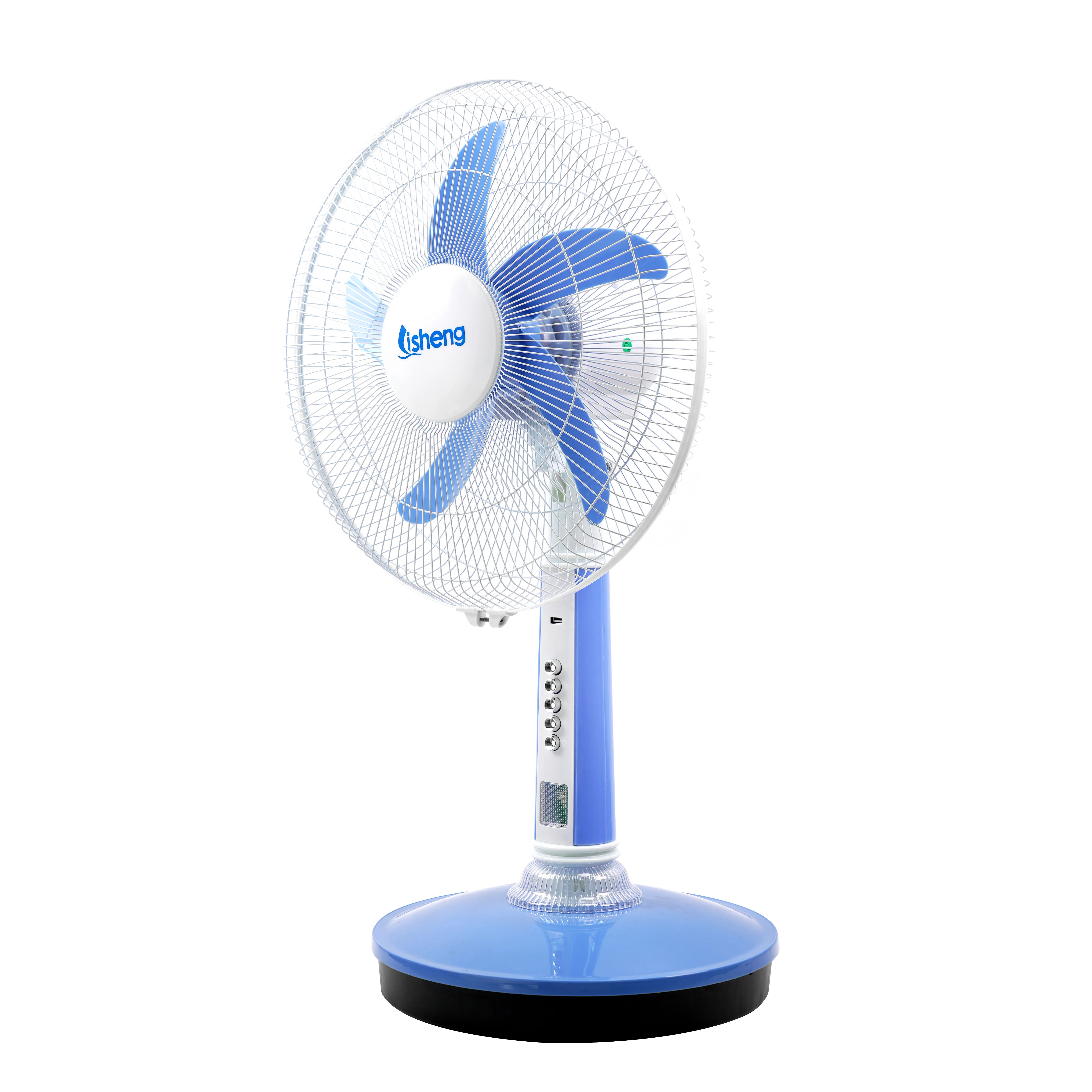 Portable Emergency Fans Rechargeable Solar Fan Ce 15 Floor Household Air Cooling Fan DC Function Electric 12 Plastic 12V 18 Inch
