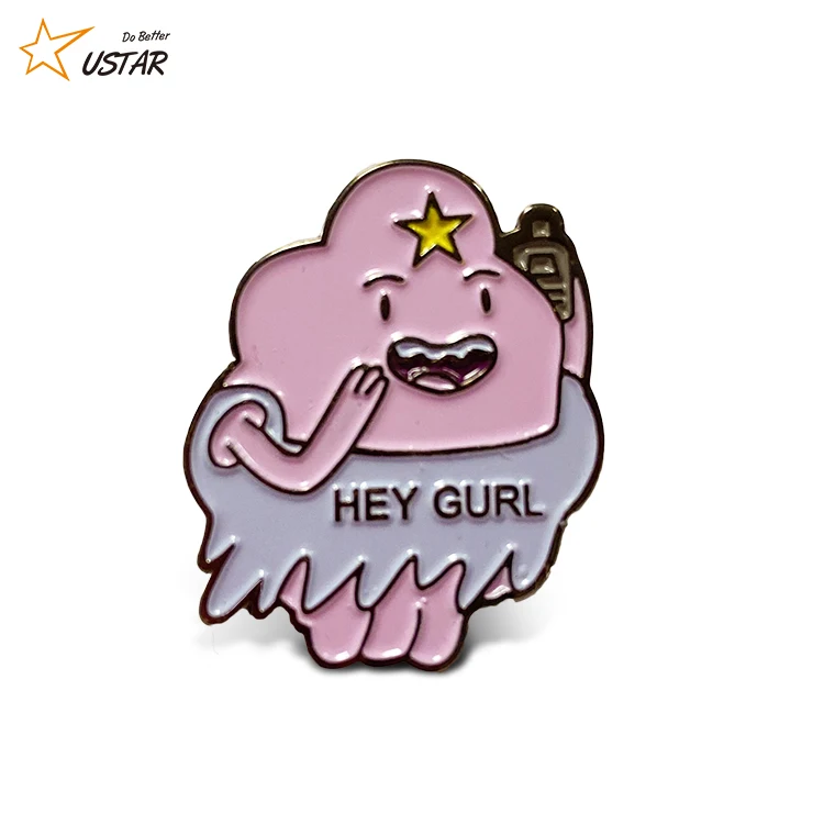 
Factory direct personalized custom logo die cast gold plating Hat for souvenir epoxy badge metal brass iron enamel lapel pin 