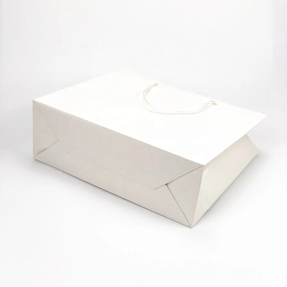 
Simple Retail Custom Logo Cosmetic Packaging Gift Mobile Phone Carrier Bag White Paper Clothing Shopping Bag 
