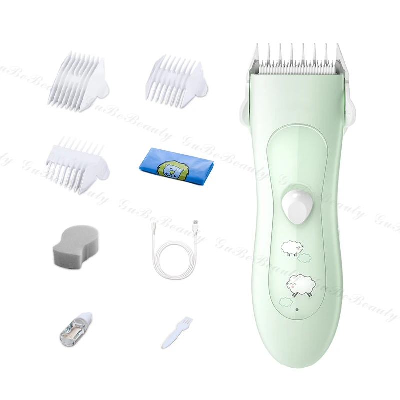 
Gubebeauty professional quiet ceramic waterproof electric mini hair trimmer for homeuse children with FCC&CE 