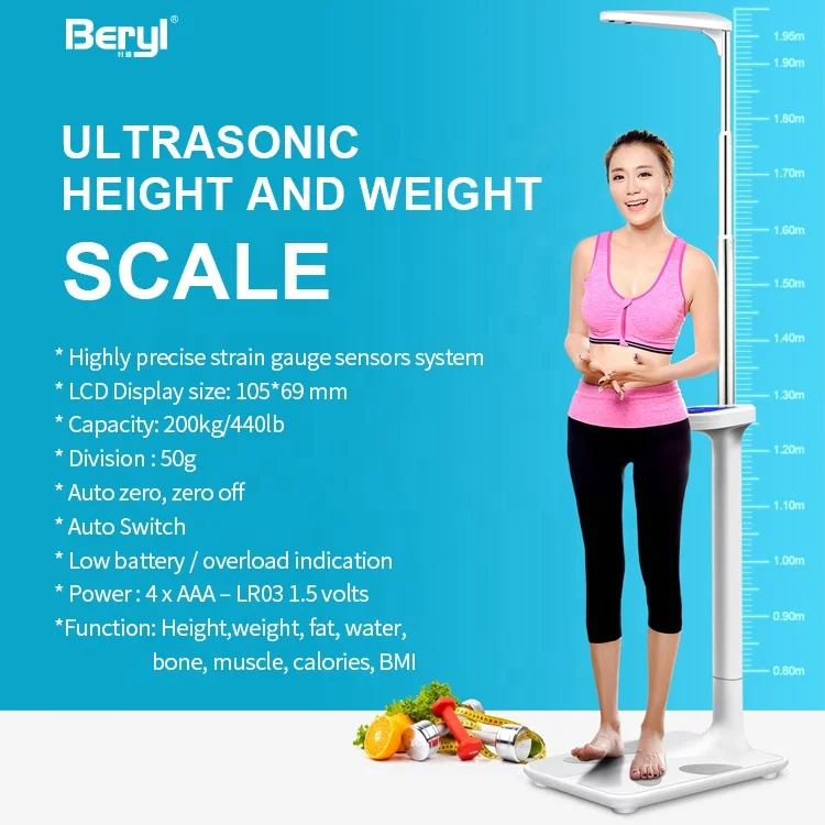 China Manufacturer Electronic Weight and Height Scale