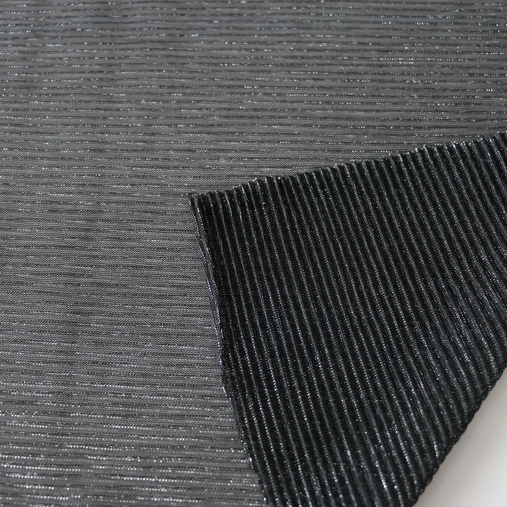 47% Polyester 53% Metallic  Fabric Shiny Chiffon Glitter Crinkle Poly Silver Gold Metallic Printed Chiffon Fabric