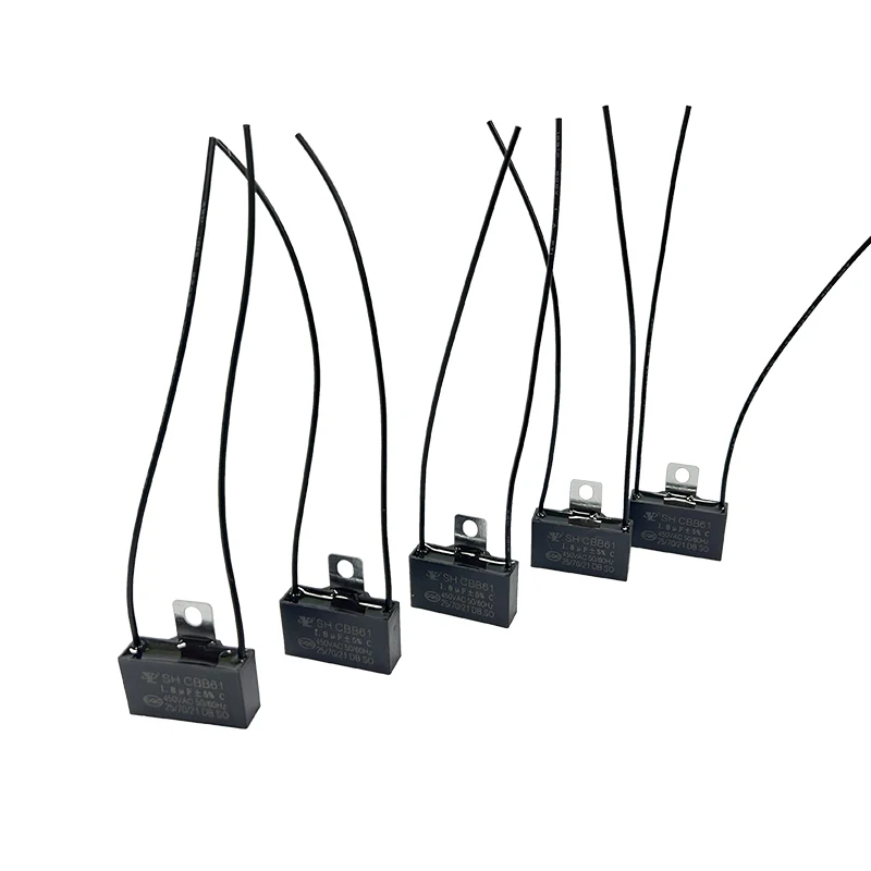 Mylar Capacitor CBB61 1.8UF 450V Starting Capacitor Fan Motor Gasket Capacitor