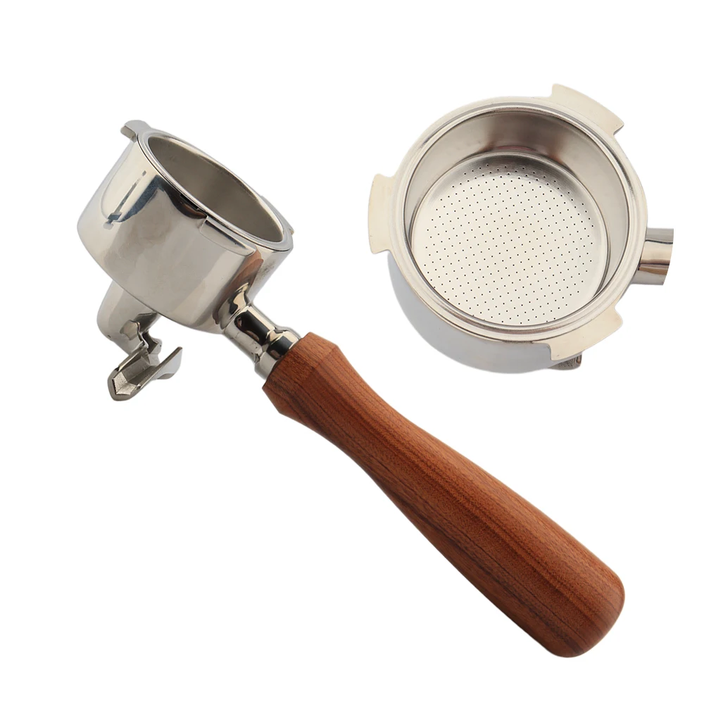 Rosewood Coffee Portafilter 51mm Stainless steel Double Spout Portafilter 51mm Coffee Accessories