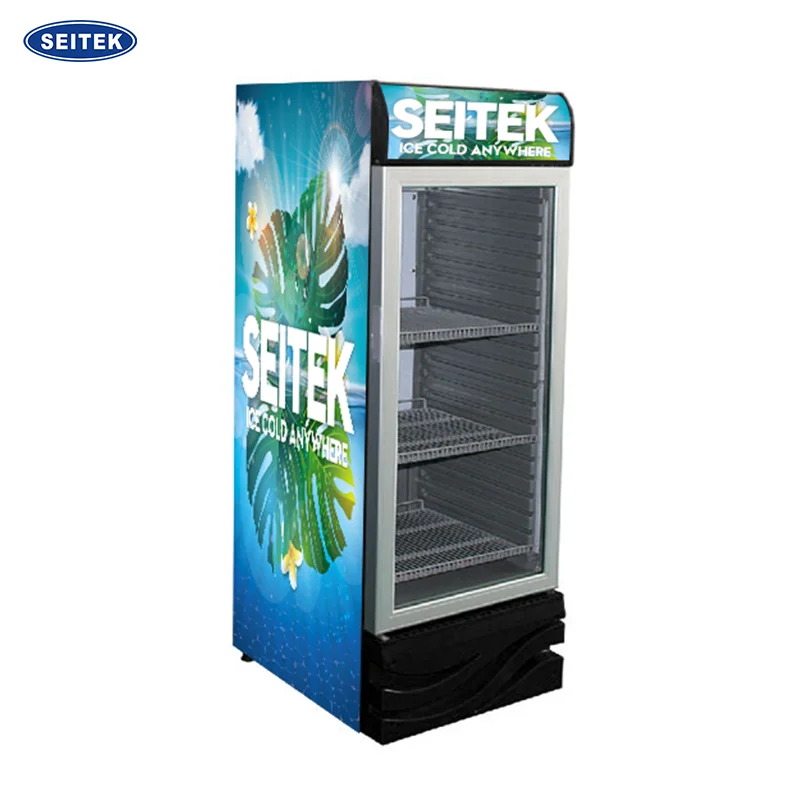 Large Capacity Beverage Cooler 230L with Canopy Display&Showcase Cooler for Commerical Use