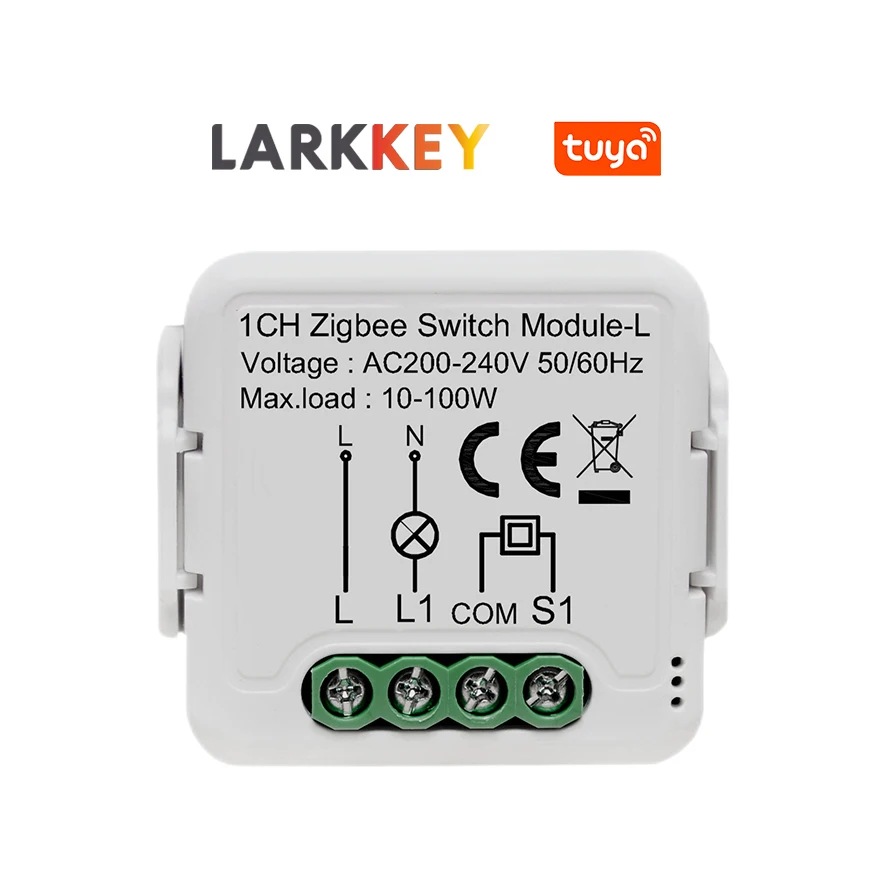 Tuya smart relay home automation modules 1 channel zigbee switch module without neutral