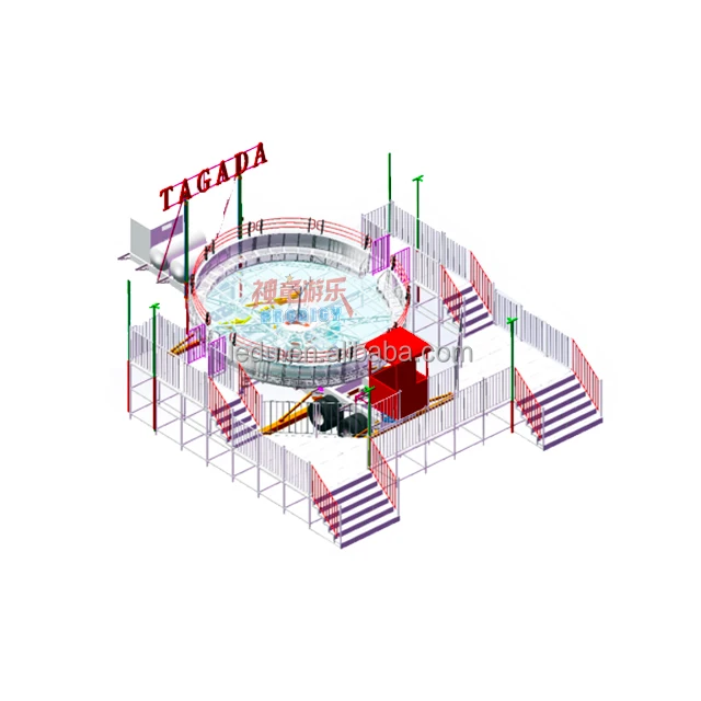 China manufacturer amusement park trailer mounted rotating disco tagada turntable ride for sale