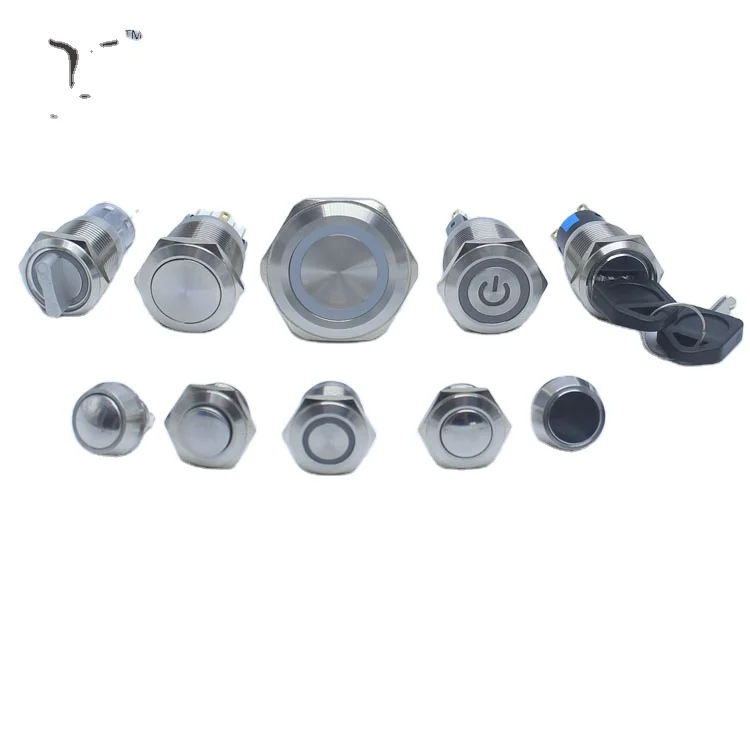 10mm magnetic push button switch and buttons