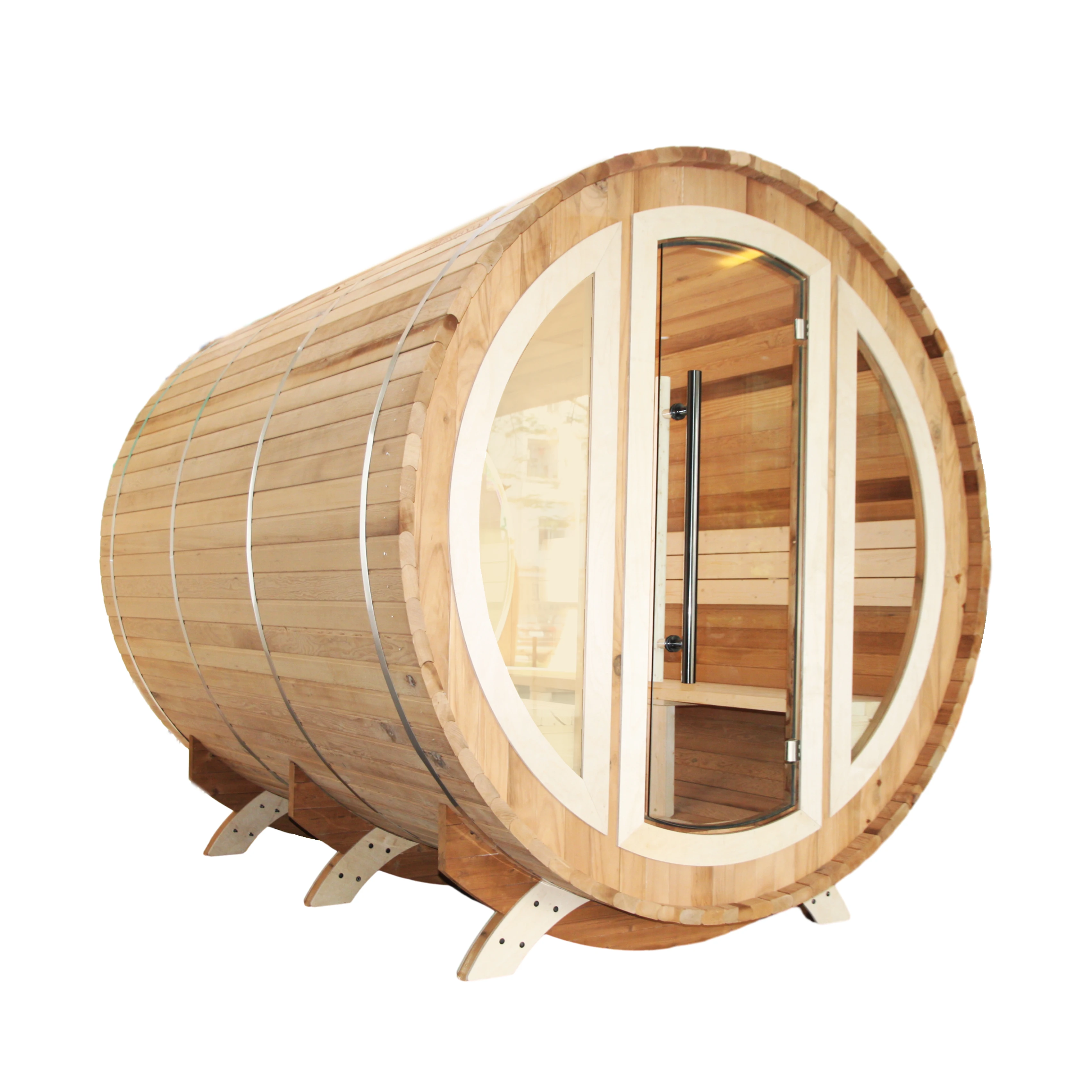 Luxury Sauna Barrel Sauna With Wood Stove