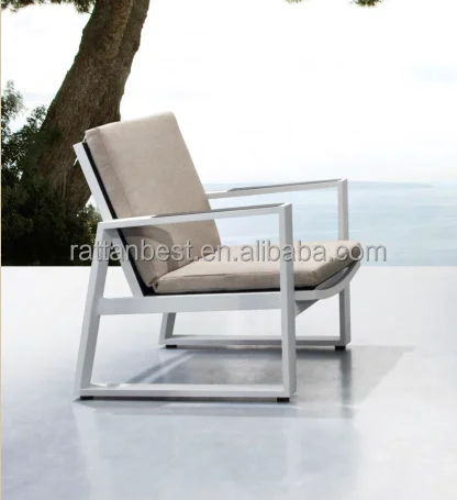 Stainless steel upholstered sofa set garden furniture set
