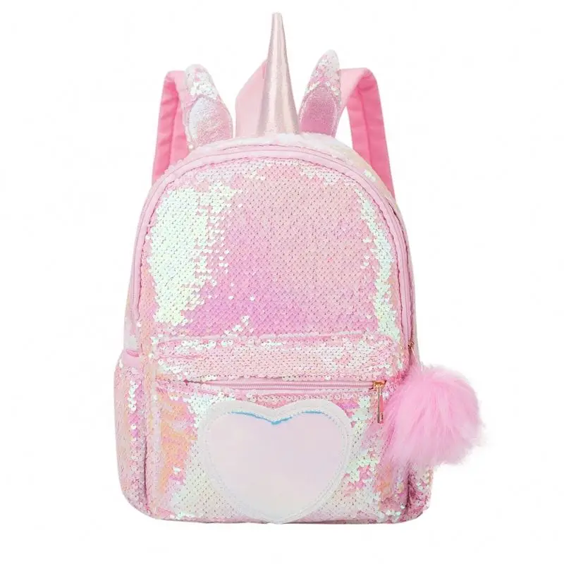Brand Saiya Customizable DIY Sequins Unicorn Girls School Book Backpack Fashion Sparkling Bagpack Children Backpacks