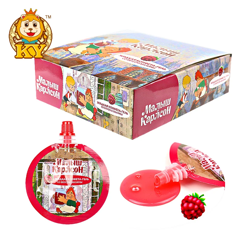 Hot Selling Fruity Squeeze Jam Sour Liquid Candy Sweets for Kids