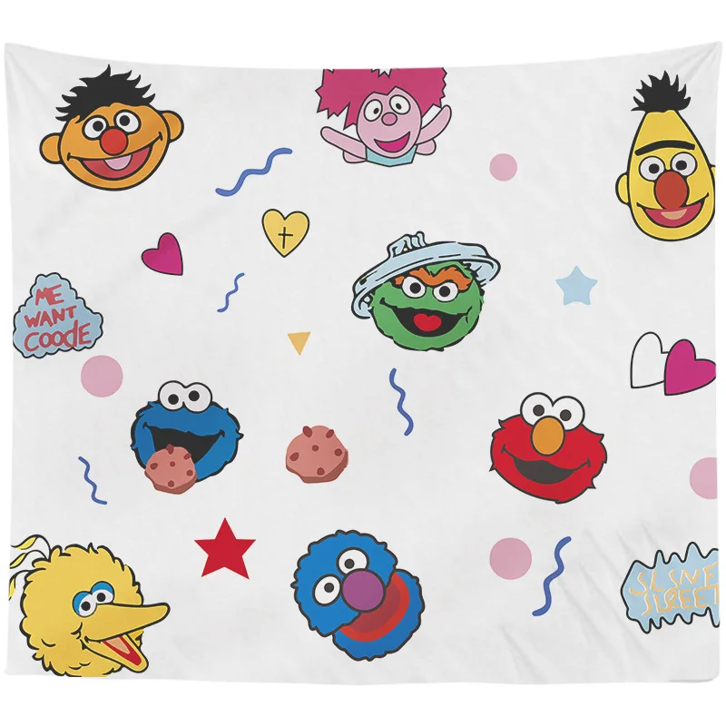 Personalized Colorful Pattern 100% Polyester Digital Printed Background Tapestry Woven Wall Hanging Tapestry