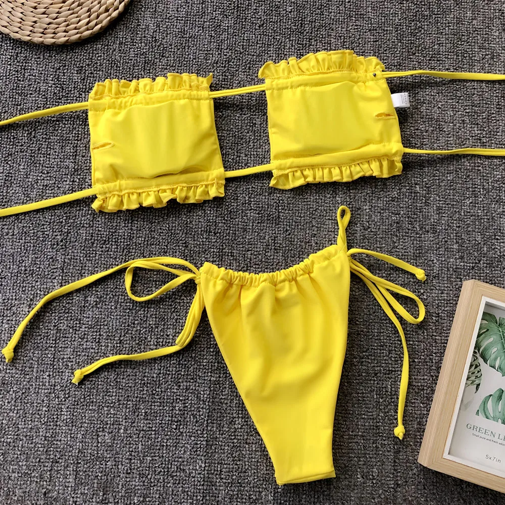 
Top Selling Custom Micro Mini Bikini Beachwear Women Swimwear Sexy Two Pieces Bikini 