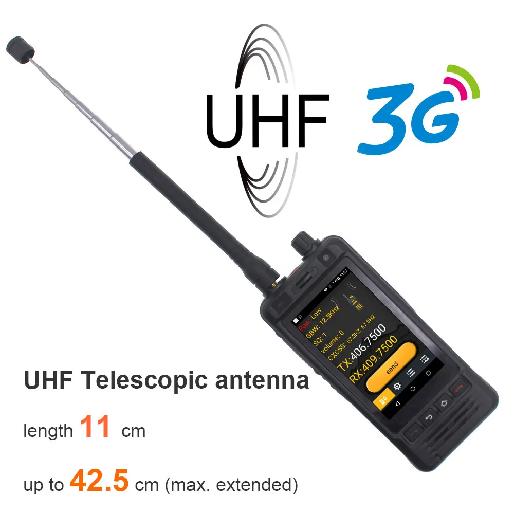 Long-range Communication Function Internet Phone Wifi Android Transmitters Transceiver Radio Real Ptt &Zello Walkie Talkie Netwo