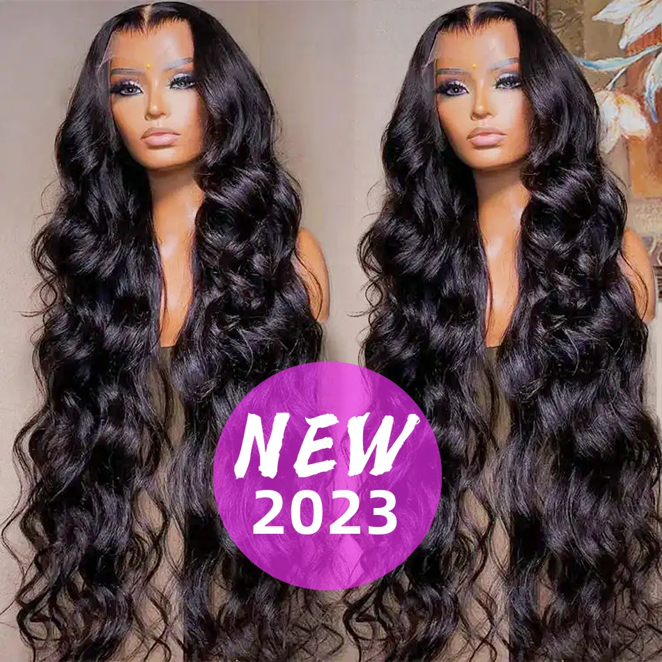 30 40Inch Natural Swiss HD Transparent Lace Frontal Wig,Brazilian 100% Human Hair Vendors Body Wave Lace front Wigs