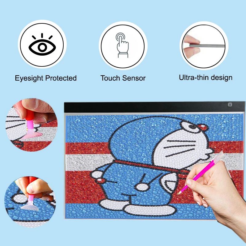 Ultra-Thin LED Tracing Light pad USB Power Cable Dimming Brightness Portable A2 A3 A4 LED drawing board for diamond painting