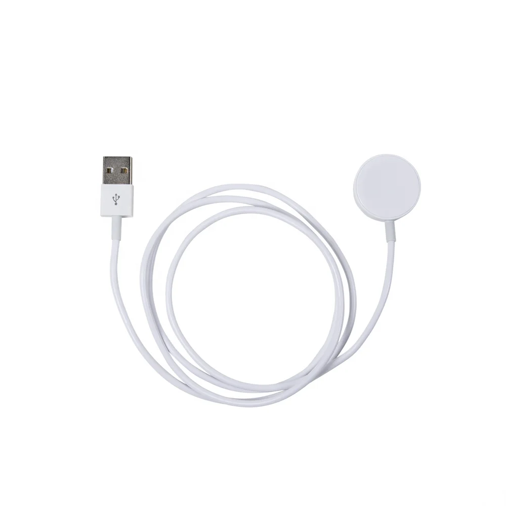 
 Производство 1 м USB кабель для часов зарядная док-станция Qi 3 Вт Портативный магнитный Смарт-часы беспроводной модуль зарядного устройства для Apple iWatch 6 5 4 3  