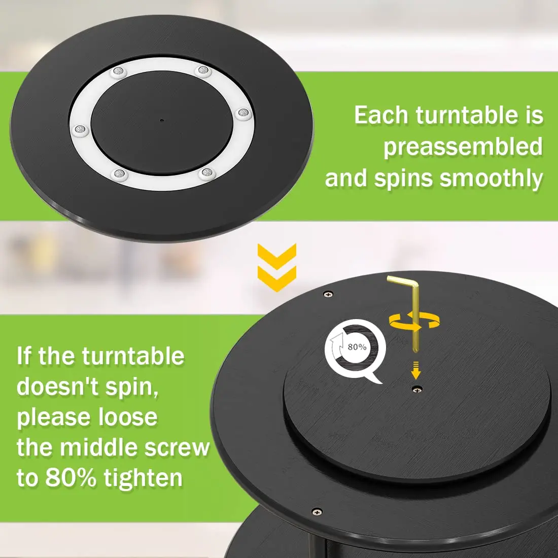 high quality  Lazy Susan Turntable Spice Rack for kitchen