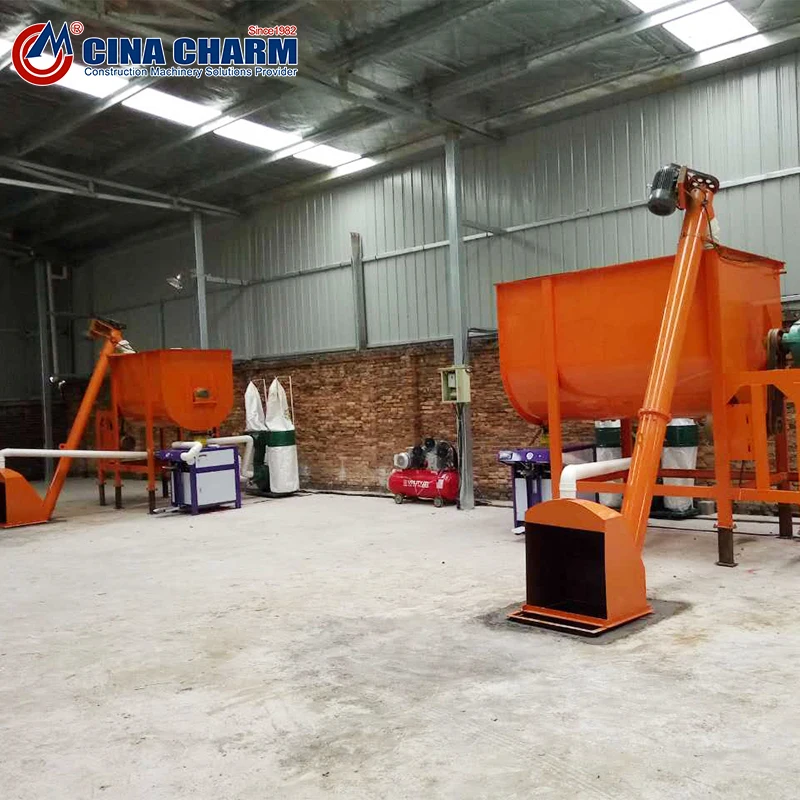 plaster skim coat mix machine 5tph Dry Mortar Production Line