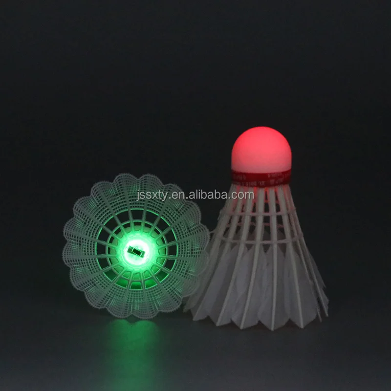 
Led Shuttlecock Light Feather Badminton Shuttlecock Ball Goose Feather Badminton Ball Wholesale Outdoor Game 