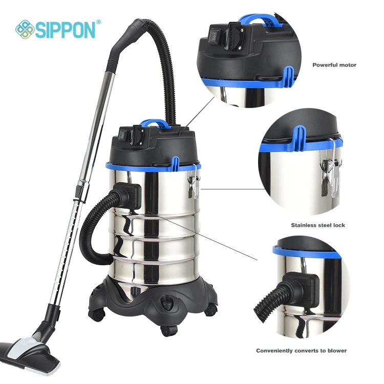 Motor 2000w 30L High Pressure Cyclonic 4 In 1 Wet Dry Industrial Home Use Electric Window Vacuum Cleaner