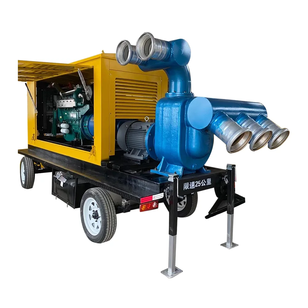ZW movable diesel self priming water pump for agricultural irrigation
