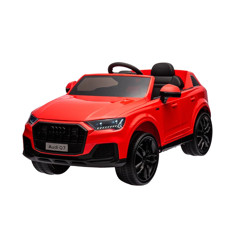 Licensed Audi Q7 kids cars electric ride on car 12v with remote control 4WD children electric toy cars for kids to drive