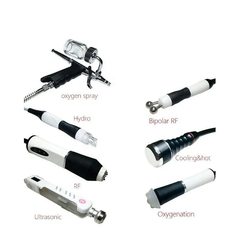 
7 in 1 Oxygen Jet Peel Bubble Machine CO2 Supper Bubble Facial Machine Water Dermabrasion RF Machine for wrinkel removal 