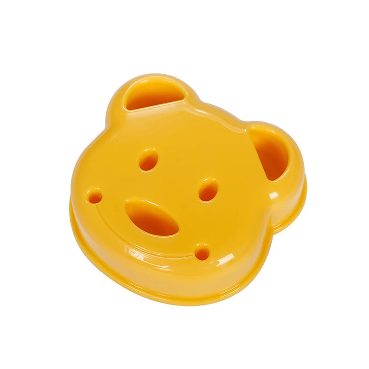 DIY Cartoon Bear Sandwich Mold Cute Sushi Rice Ball Bear Head Mold Baking Tool