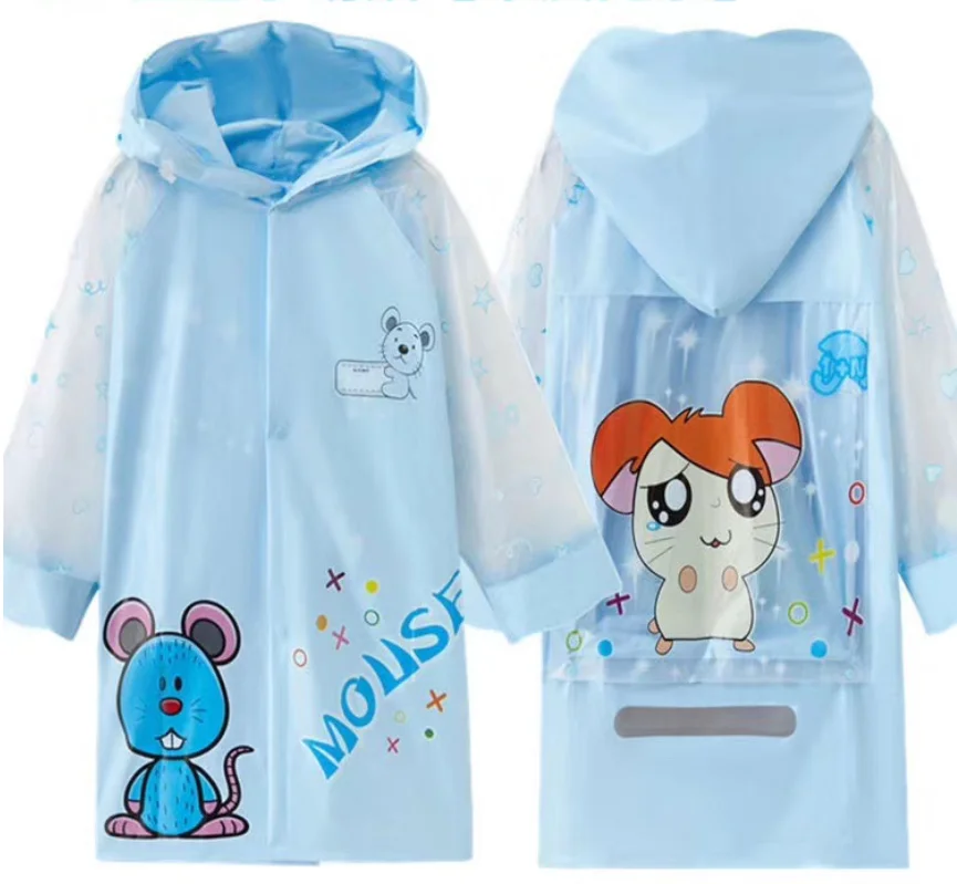 Rain Coat Raincoat For Kids Pu Rain Jacket Wholesale Waterproof Rain Coat Long Jacket Yellow For Children RAINWEAR Raincoats Kid