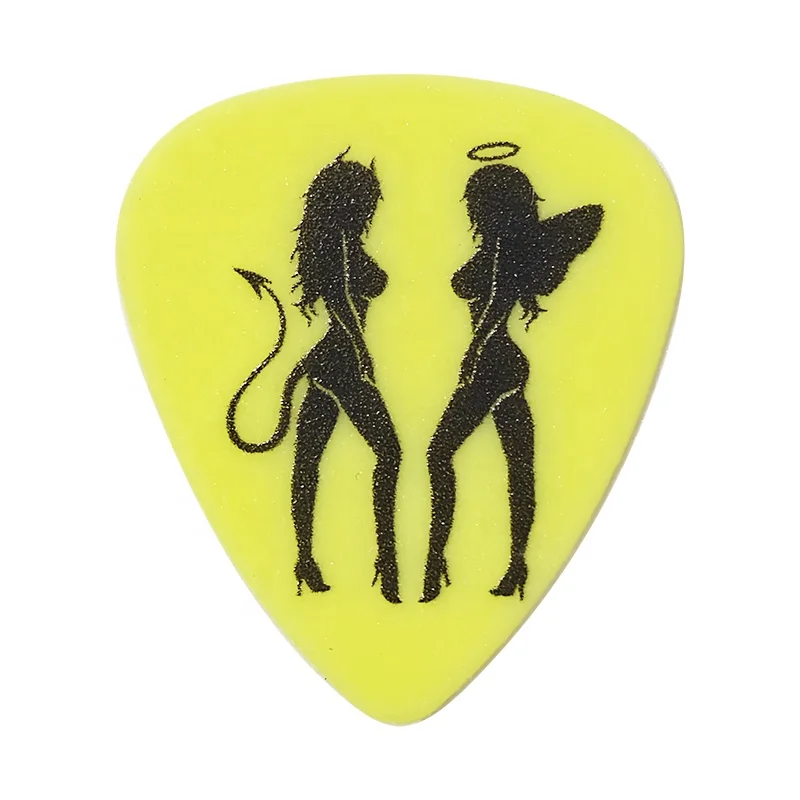 ODM OEM High Quality Customized Colorful ABC Sexy Characters  Guitar Picks