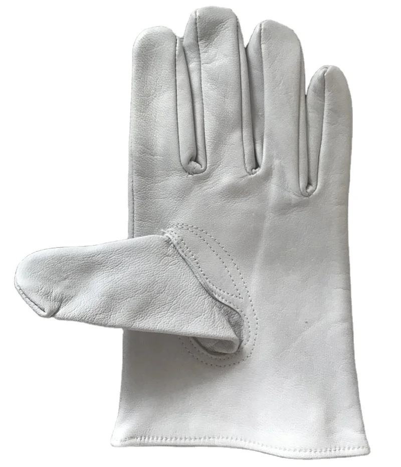 Top Grain Goatskin/sheepskin wide-cuff Driver Leather Gloves