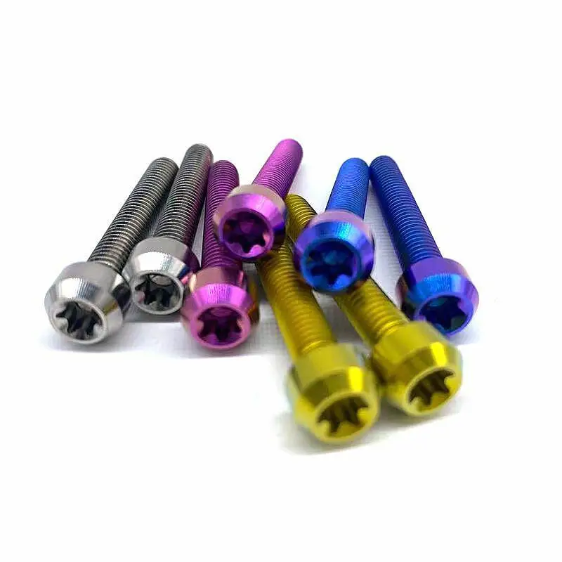 titanium bolt M5*18 hexagon socket head with washer GR5 Ti-6al-4v  titanium screw for bicycle