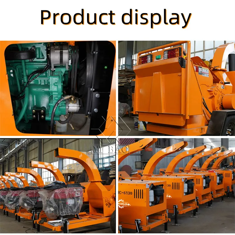 Лесное оборудование большая производственная мощность самоподача дизельный измельчитель дерева гидравлический дробилка для