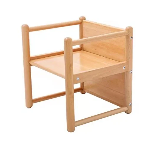 Montessori Kindergarten Furniture Chair Kindergarten Nursery Kids Wooden Chair Baby Daycare Sitting Chair For Study