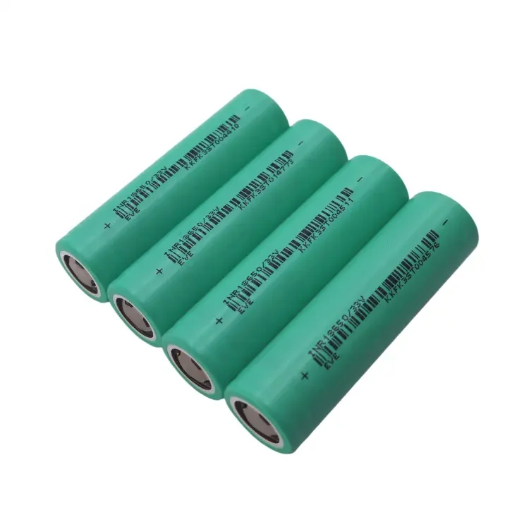 MSDS certificated 3200mAh 18650 Battery 33V Lithium High Current Batteries 3.7V EVE 33V flat top for Electric bicycle battery