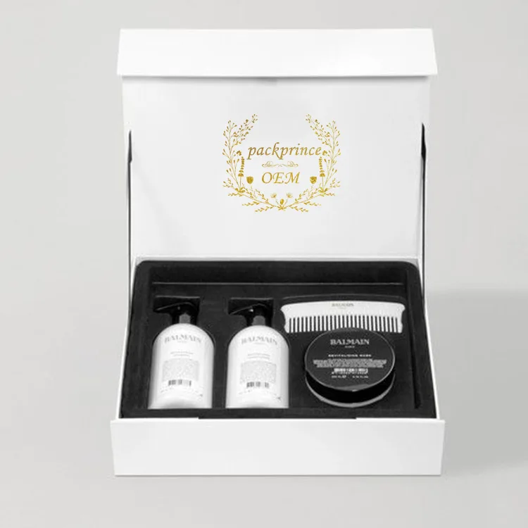 Black & White Gift Box Luxury Delicate Appearance Large White And Black A4 Mdf Magnetic Striped Gift Boxes For Candles Packiging