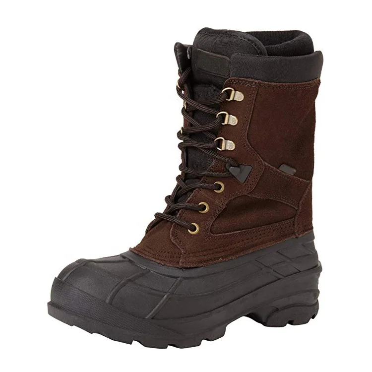Новинка; В римском стиле открытой экшн-зимние водонепроницаемые теплые в холодную погоду; Мужские зимние ботинки
