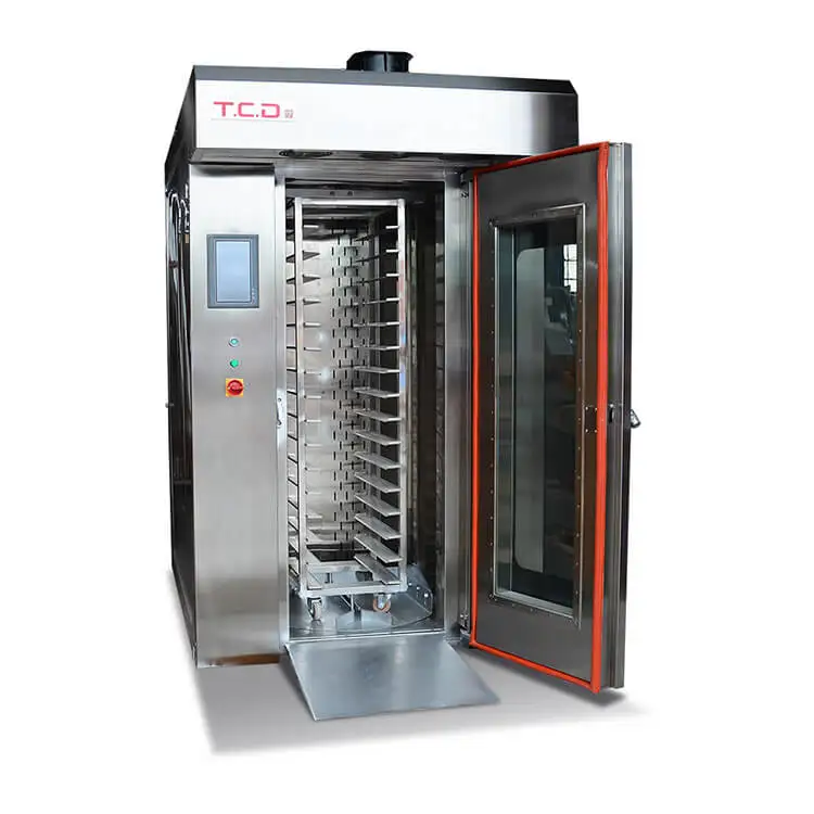 Professional industrial 64 trays gas rotary oven rotary oven for bakery