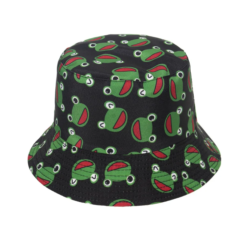 Wholesale Custom Logo All Over Printing Bucket Hat,Double-sided Summer Fisherman Gorras,Women Reversible Sun Cap for golf
