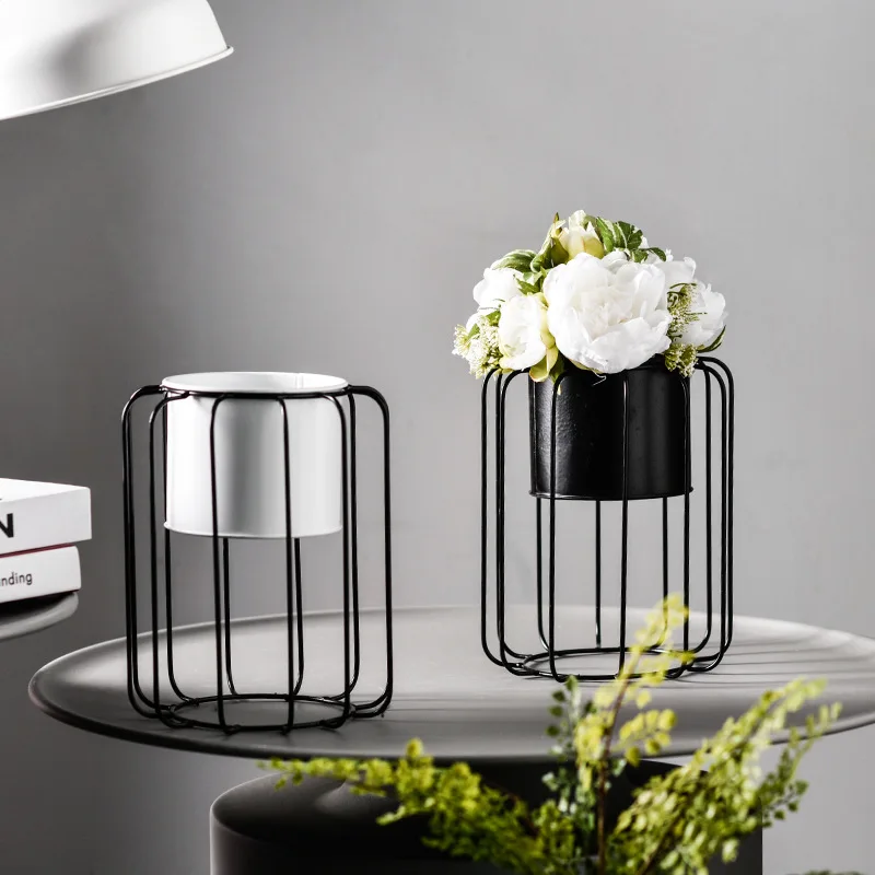 Современные кованые настольные напольные фонарь завод стенд для украшения дома