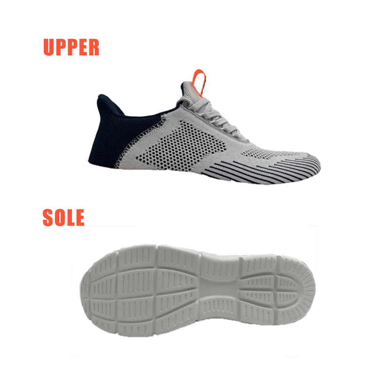 Factory Price Mesh Semi-finished Fly Knit Footwear Upper Materials OEM Running Sport Fabric Shoes Vamp Uppers