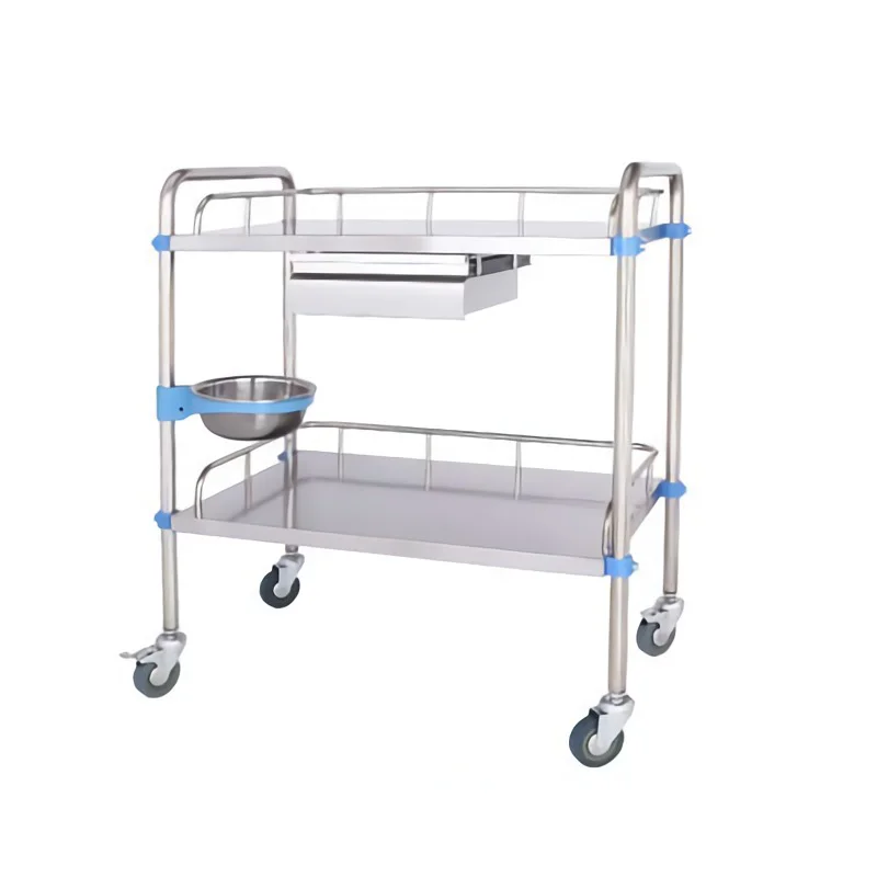 Wholesale Stainless Steel Medical Trolley  for Hospital Medical Car for Many Type