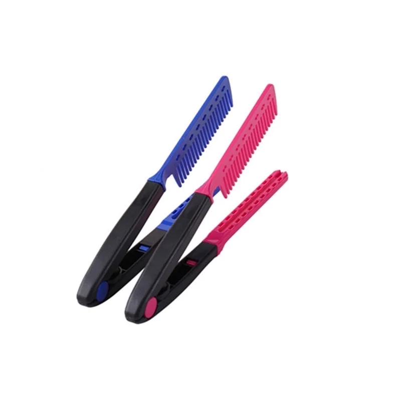 Custom Logo Electric Laser Lice Comb Wide Tooth Ionic Foldable Hair Comb for Salon or Travel PC Handle Material for Home Use