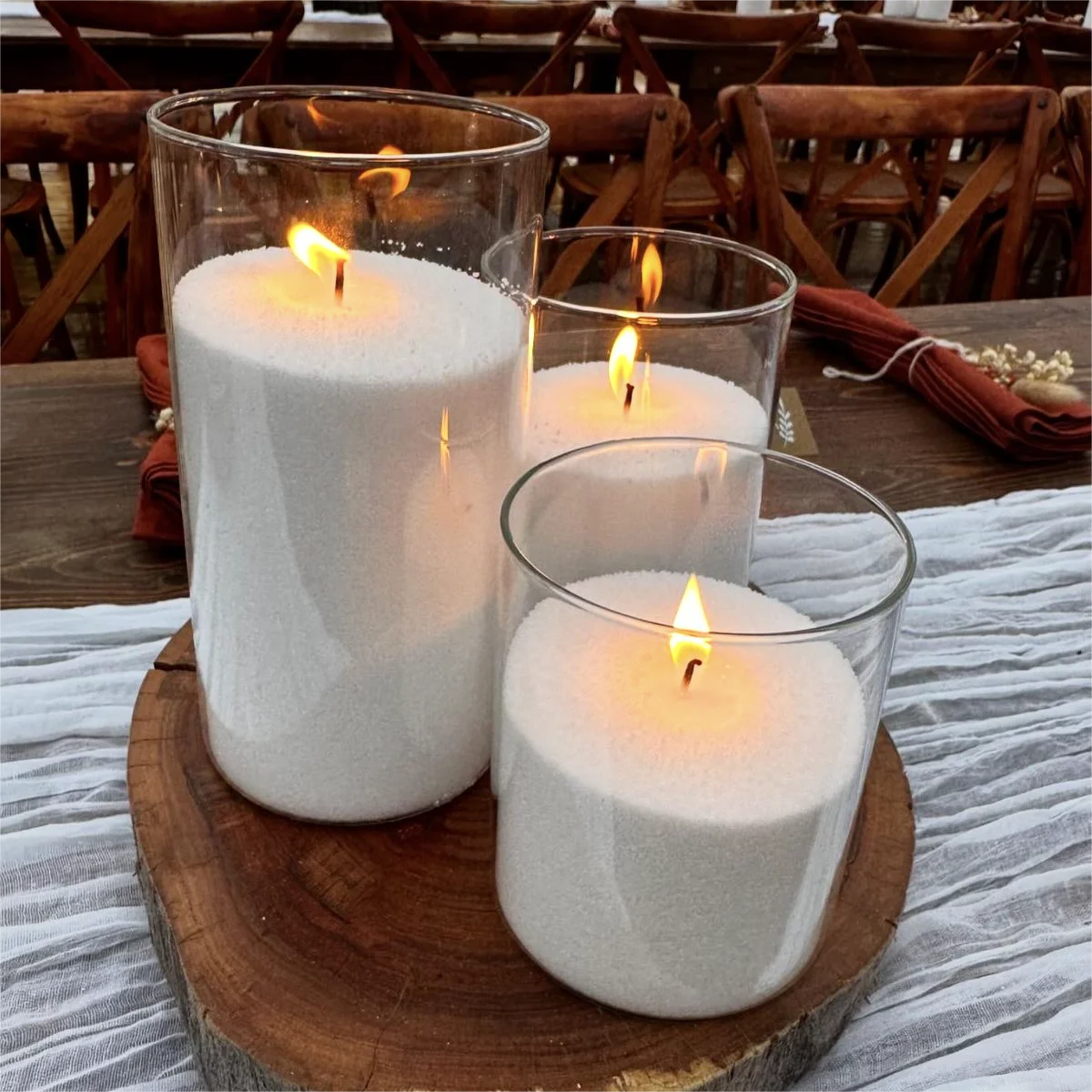 High Quality DIY Colored Sand Wax Wedding Aromatic White Pearled Sand Candle Wax for Making Powder Candles