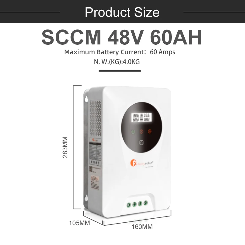 Felicity 45A 12V /24V/48V MPPT Solar Charge Controller